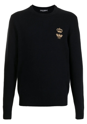 Dolce & Gabbana logo-patch jumper - Black