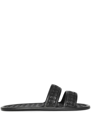 BODE Solid Summer woven slides - Black