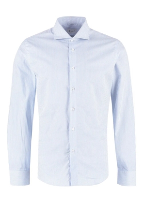 THE (Alphabet) striped cotton shirt - Blue