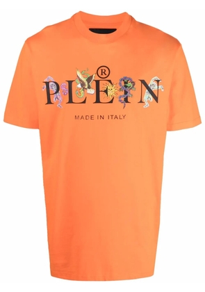 Philipp Plein tattoo logo print T-shirt - Orange