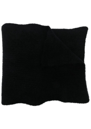 Calvin Klein logo-embroidered scarf - Black