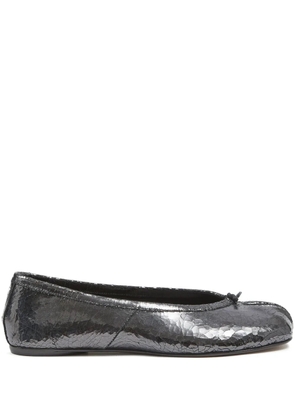 Maison Margiela Tabi leather ballerina shoes - Black