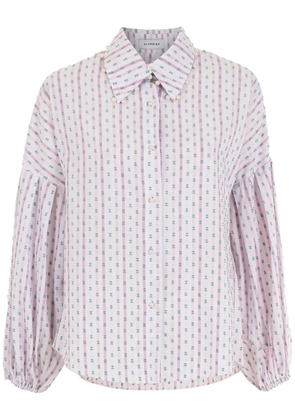 Olympiah patterned button-up shirt - White