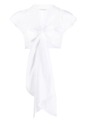 Philosophy Di Lorenzo Serafini cropped taffeta blouse - White
