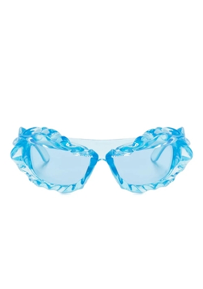 Ottolinger twist-detail sunglasses - Blue