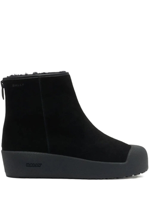 Bally suede zip boots - Black