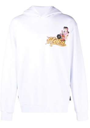 Philipp Plein Hawaii-print hoodie - White