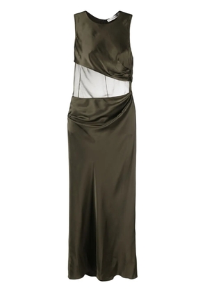 Christopher Esber Verdant Falls silk maxi dress - Green