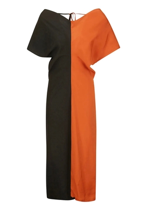 colville Draped Neck Dress - Black