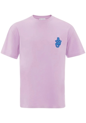 JW Anderson Anchor logo-patch T-shirt - Purple