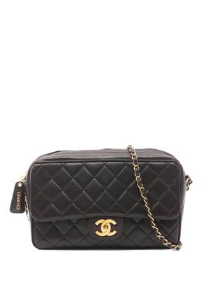CHANEL Pre-Owned 1994-1995 matelasse chain cross body bag - Black