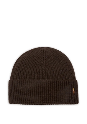 Polo Ralph Lauren signature-cuff beanie hat - Brown