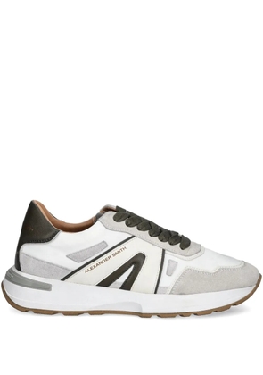 Alexander Smith leather panelled sneakers - White