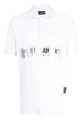 Plein Sport logo-print short-sleeved polo shirt - White
