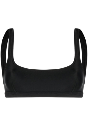 Matteau scoop-neck bikini top - Black