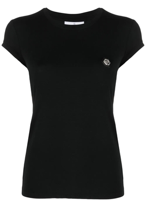 Philipp Plein logo-patch T-shirt - Black