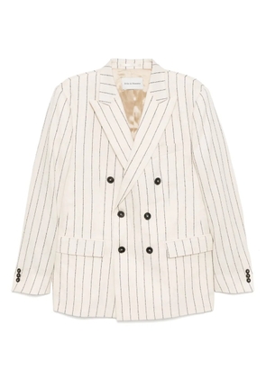 Drôle De Monsieur striped blazer - Neutrals