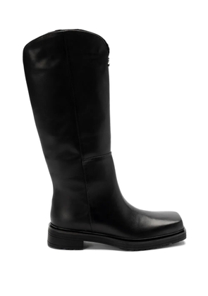 Patrizia Pepe logo-plaque boots - Black