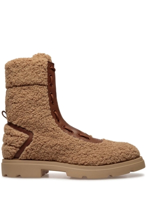Bally Zendi faux-fur ankle boots - Brown