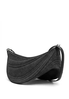 Mugler medium Spiral Curve shoulder bag - Grey