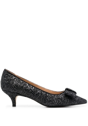 Age of Innocence Jacqueline 50mm bow-embellished pumps - Black