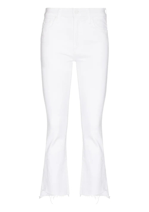 MOTHER The Insider Crop Step Fray jeans - White
