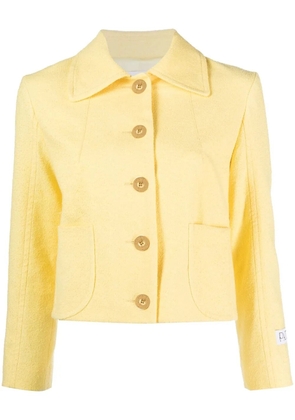 Patou cropped shirt jacket - Yellow