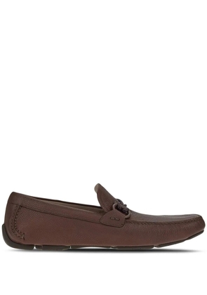 Ferragamo Gancini-ornament Driver loafers - Brown