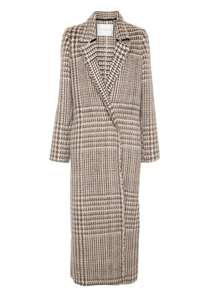 Forte Forte houndstooth-pattern coat - Neutrals