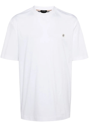 BOSS logo-plaque cotton T-shirt - White