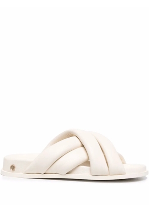ANINE BING Lizzie crossover-strap sandals - Neutrals