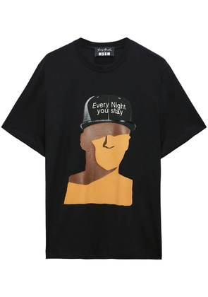 MSGM graphic-print T-shirt - Black