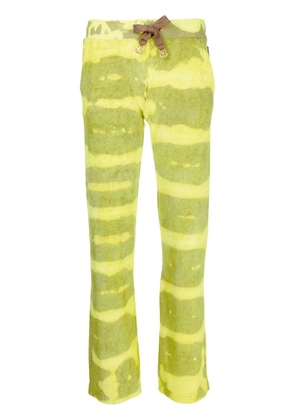 Stain Shade tie-dye print track pants - Green