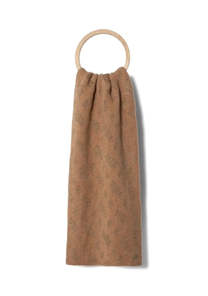 BOSS logo-lettering scarf - Neutrals