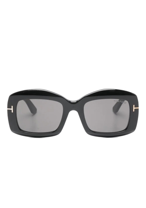 TOM FORD Eyewear oval-frame venetiatr sunglasses - Black