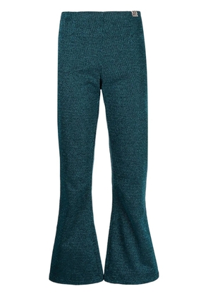 Maison MIHARA YASUHIRO metallic flared trousers - Blue