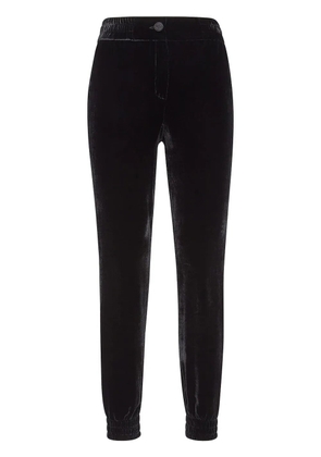 Philipp Plein elasticated-waist velvet trousers - Black