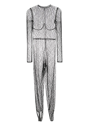 Kiki de Montparnasse Enchante lace catsuit - Black