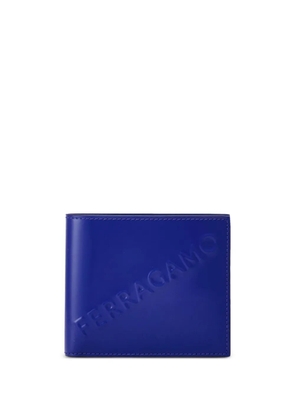 Ferragamo logo-embossed leather wallet - Blue