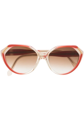 Saint Laurent Pre-Owned 1980s gradient oval sunglasses - Neutrals