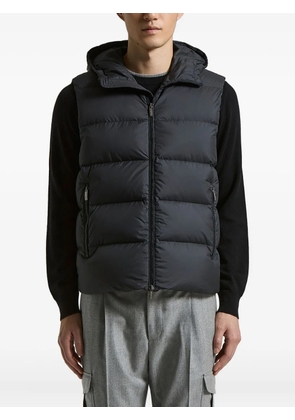 Peserico hooded zip-fastening gilet - Blue