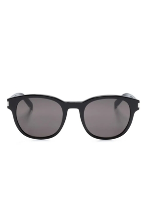 Saint Laurent Eyewear logo-engraved square-frame sunglasses - Black