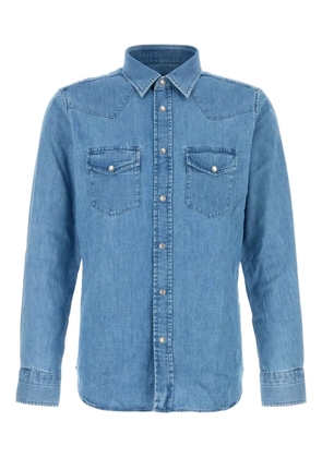 TOM FORD slim-fit denim shirt - Blue
