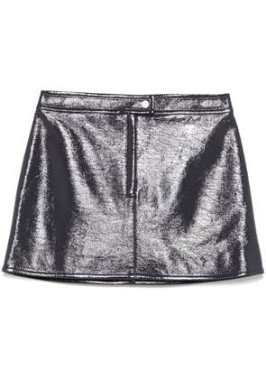 Courrèges Reedition Vinyl mini skirt - Blue
