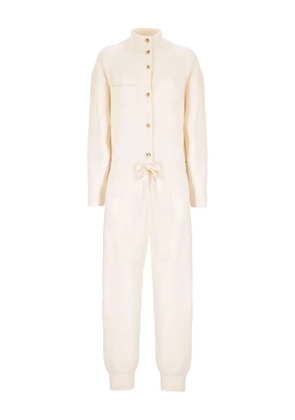 Laneus knitted button jumpsuit - Neutrals