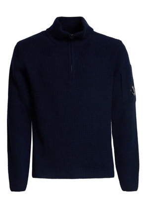 C.P. Company high collar zip sweater - Blue
