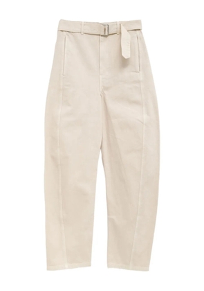 LEMAIRE belted panel trousers - Neutrals