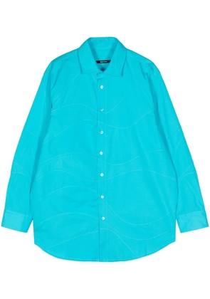 Botter pinstriped cotton shirt - Blue