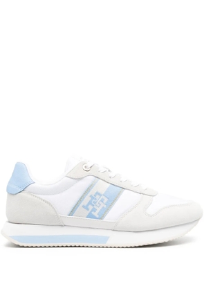 Tommy Hilfiger lace-up suede sneakers - White