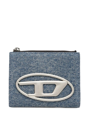 Diesel logo-plaque wallet - Blue